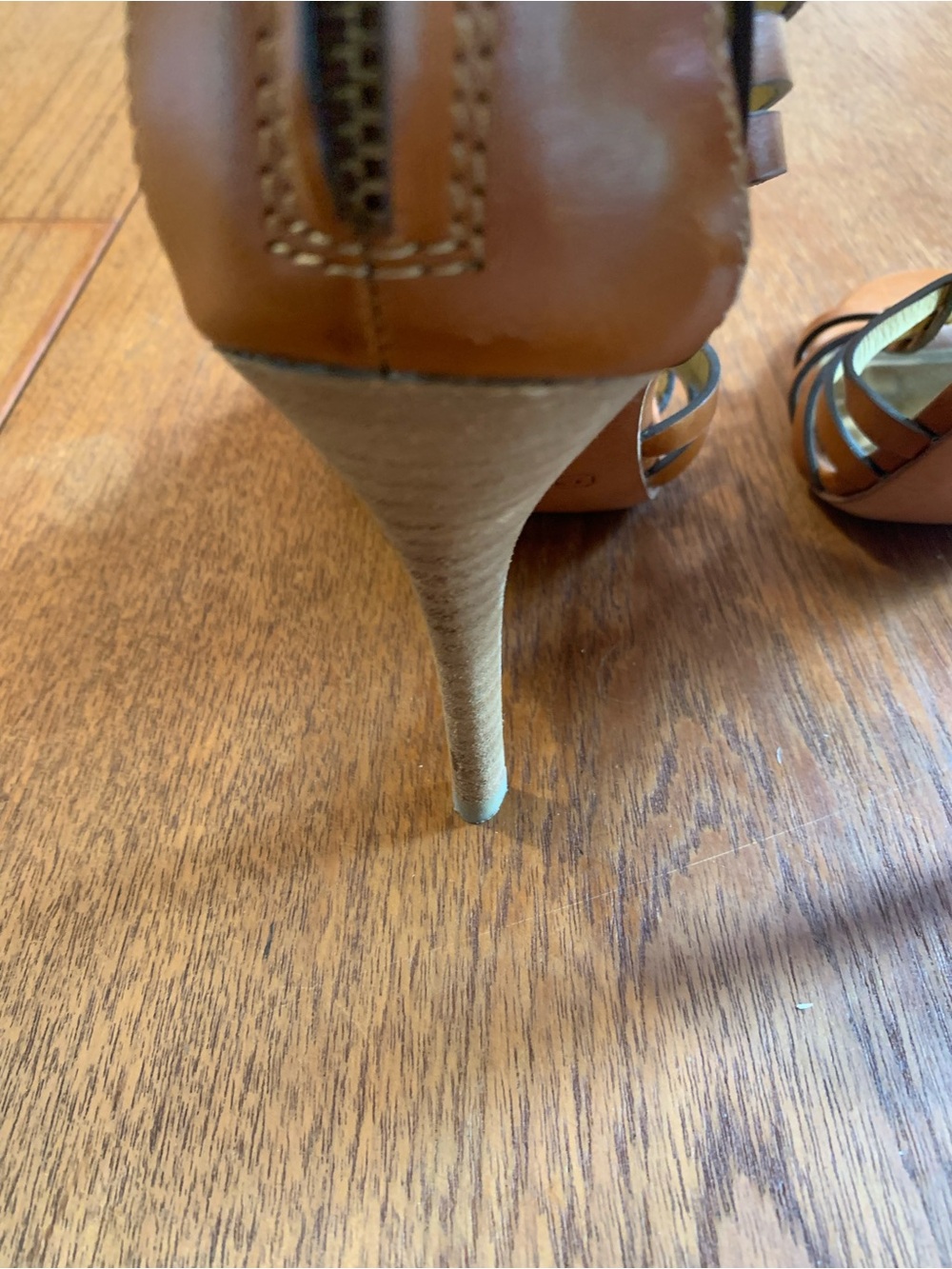 Coach Strappy High-Heel Sandals in Brown - Picture 14 of 14